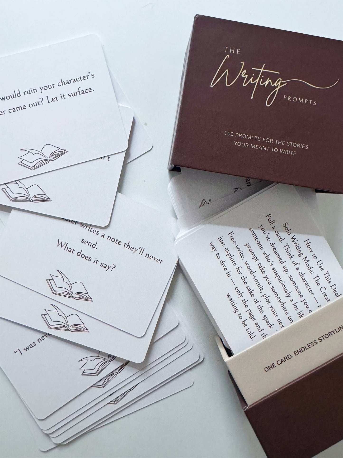 The Writing Prompt Cards - 100 Prompts To Spark Your Story