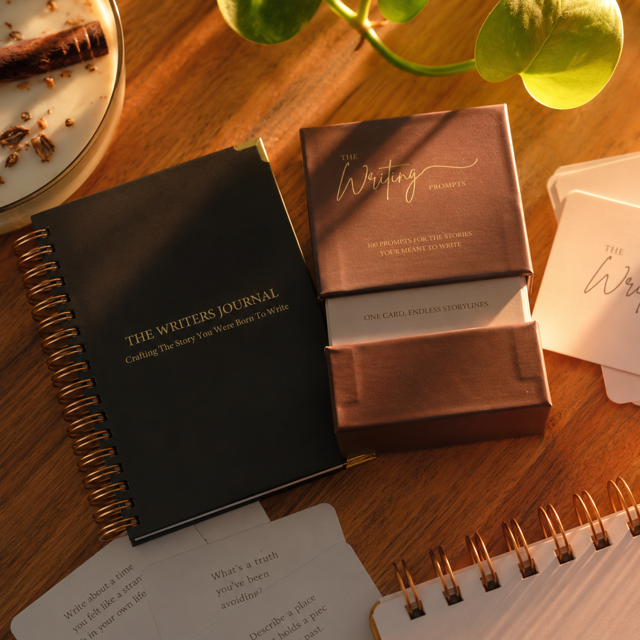 The Ultimate Writers Pack: The Writers Journal & Writing Prompt Card Deck