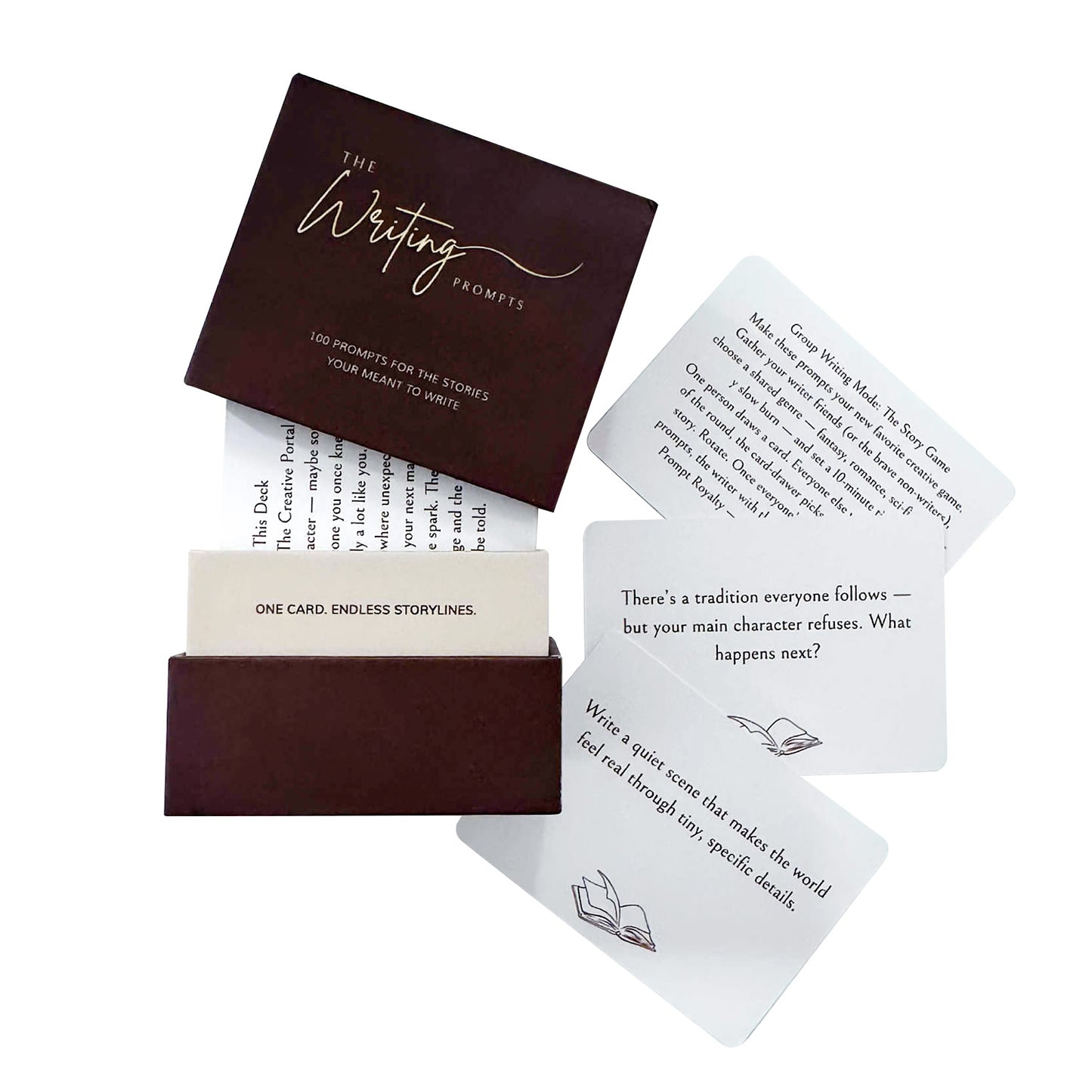 The Writing Prompt Cards - 100 Prompts To Spark Your Story